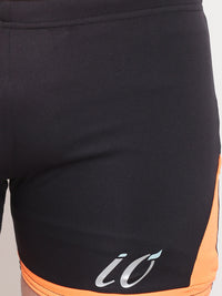 Black-Orange Aqaushorts