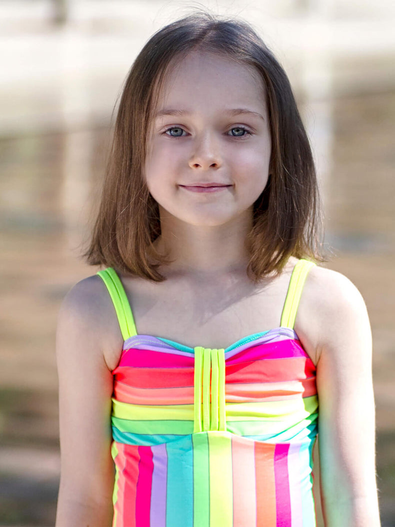 Neon Stripe One Piece