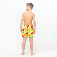 Citrus Attack, Sideway Stripes Reversible Flipout Shorts