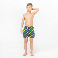 Citrus Attack, Sideway Stripes Reversible Flipout Shorts