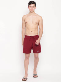 Maroon & Black Reversible Shorts