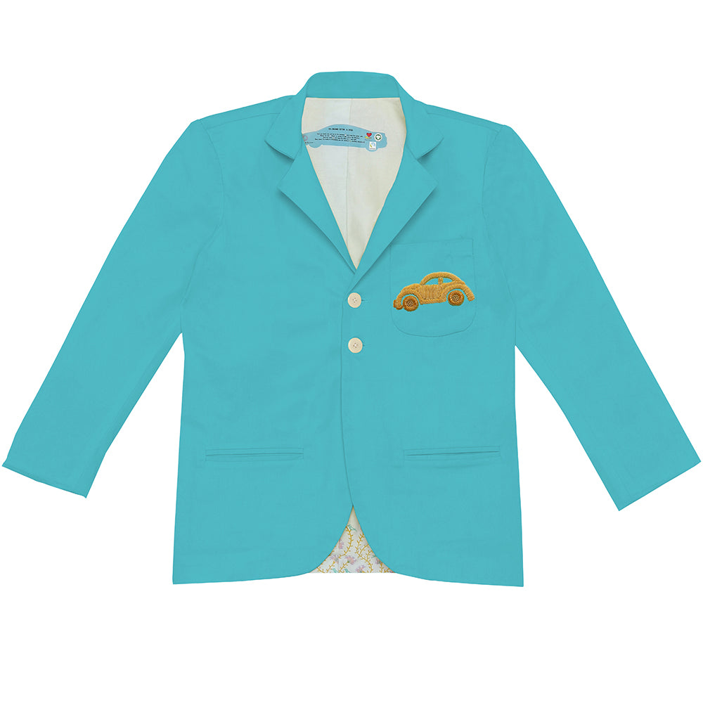 Gentleman Blazer - Aqua Blue