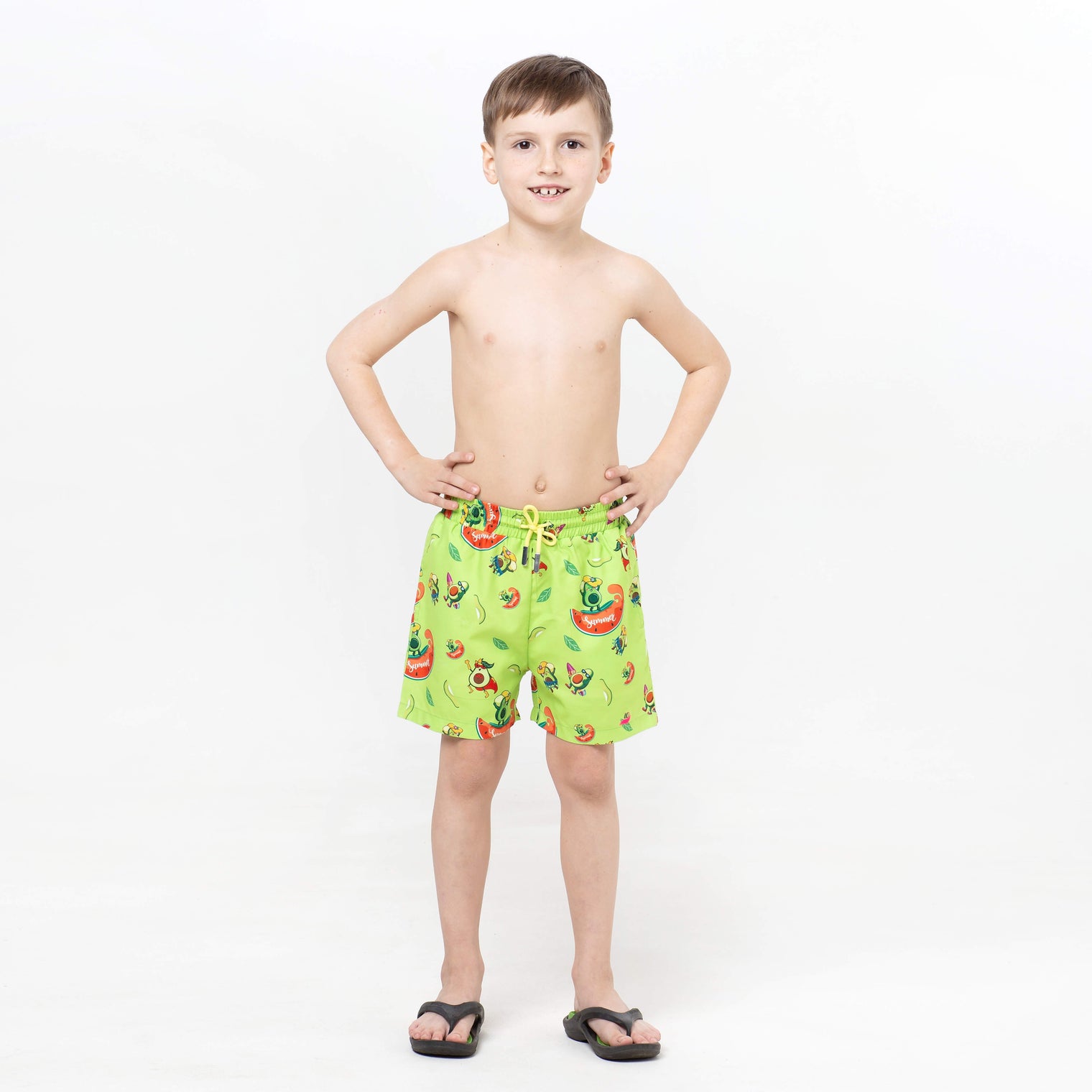 Avocado and Watermelon Fun in the Sun Shorts