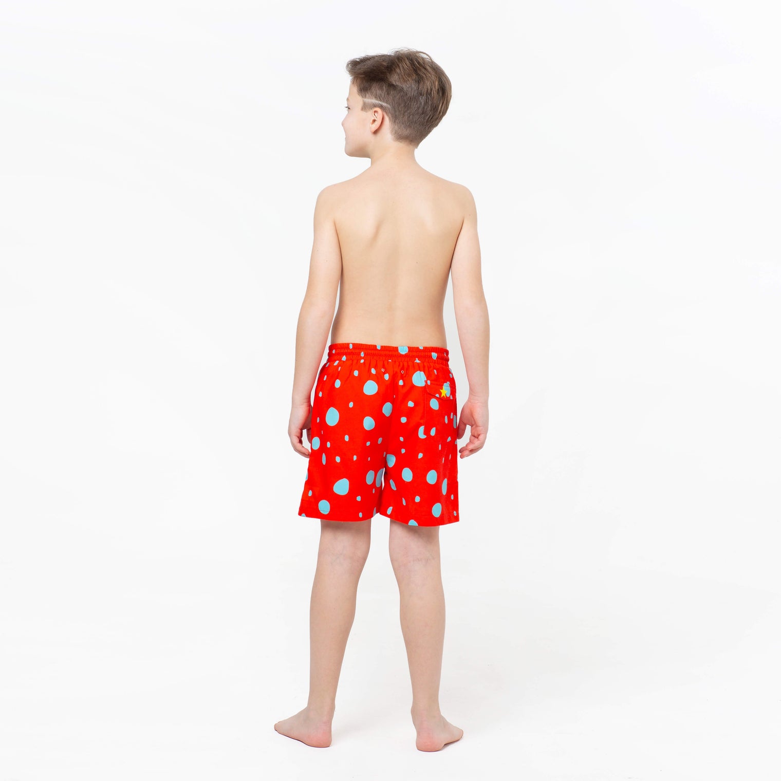 Blue and Red Polka Dots Fun in the Sun Shorts