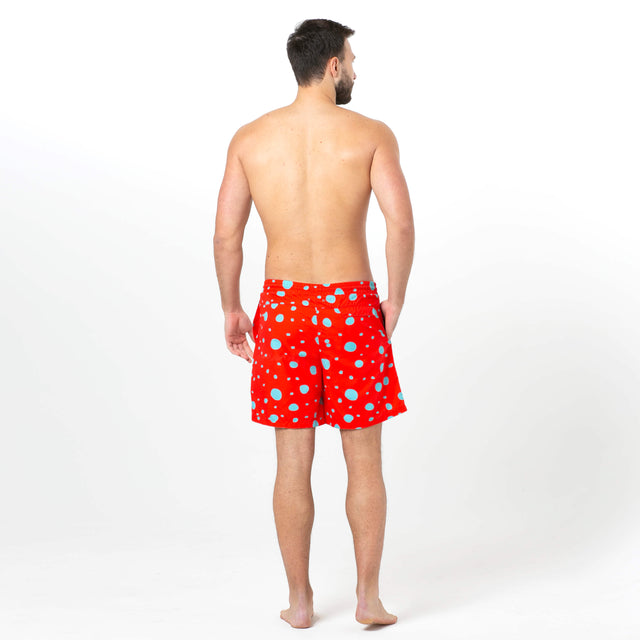 Blue and Red Polka Dots Fun in the Sun Shorts