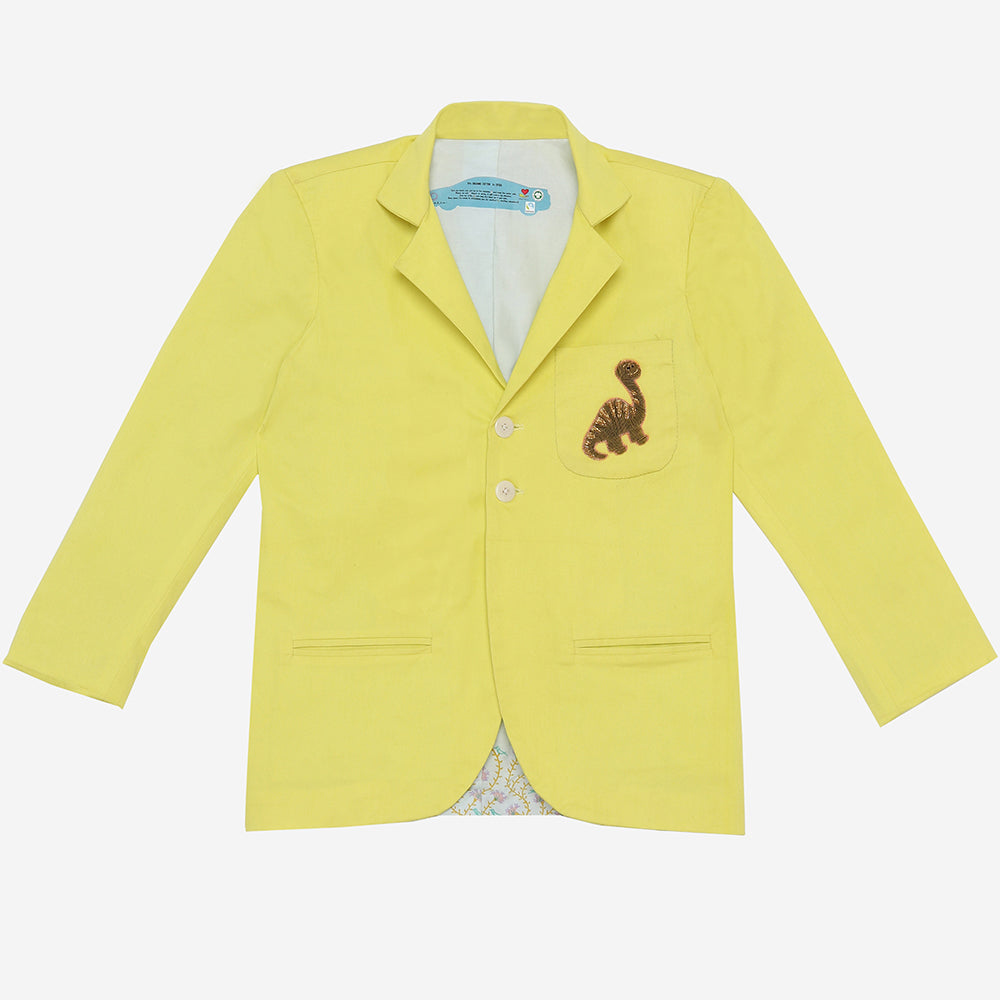 Gentleman Blazer-Yellow