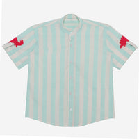 Mint green and white stripes- Classique Shirt 2024