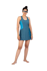 Blue A-Line Swimsuit