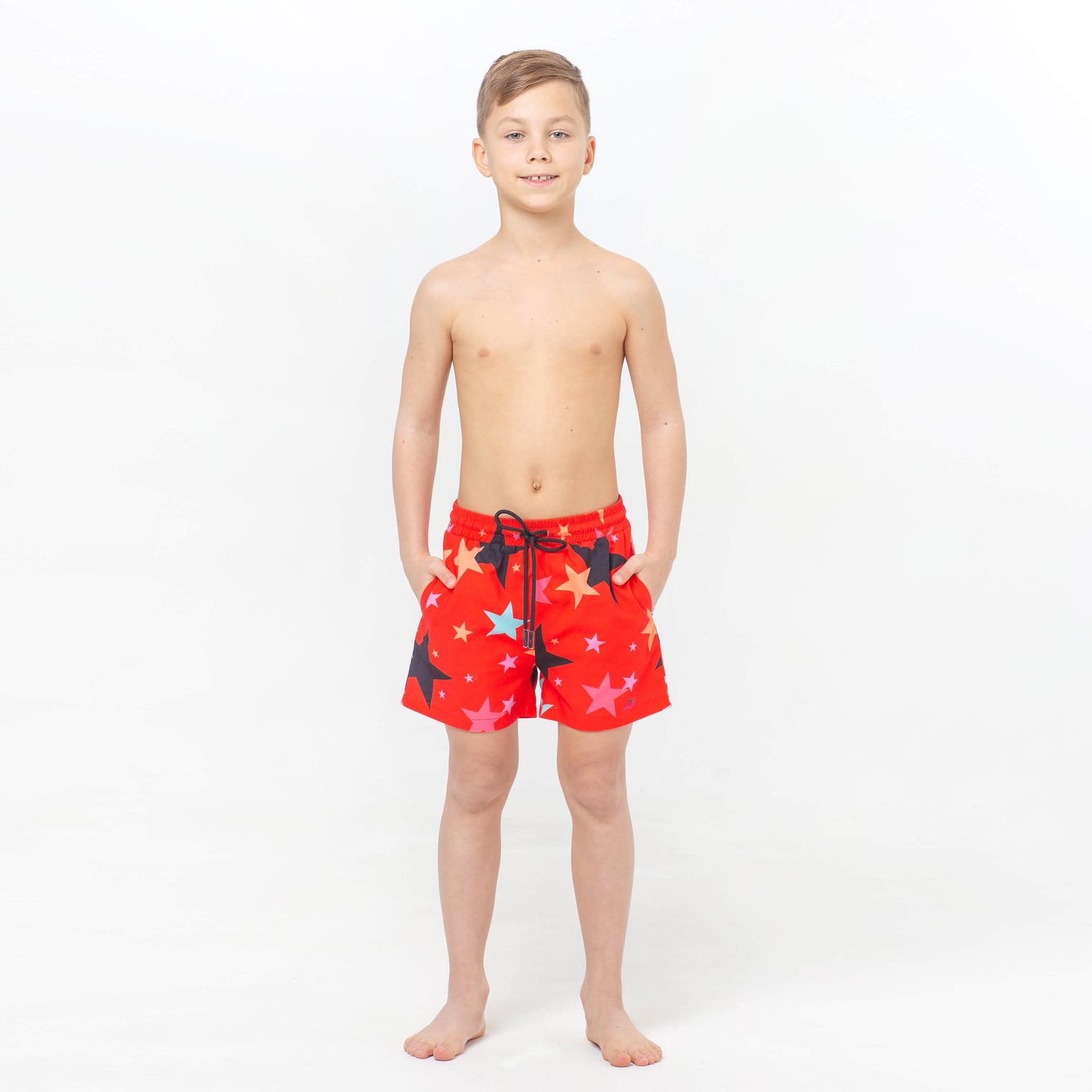 Multicolored Stars Fun in the Sun Shorts