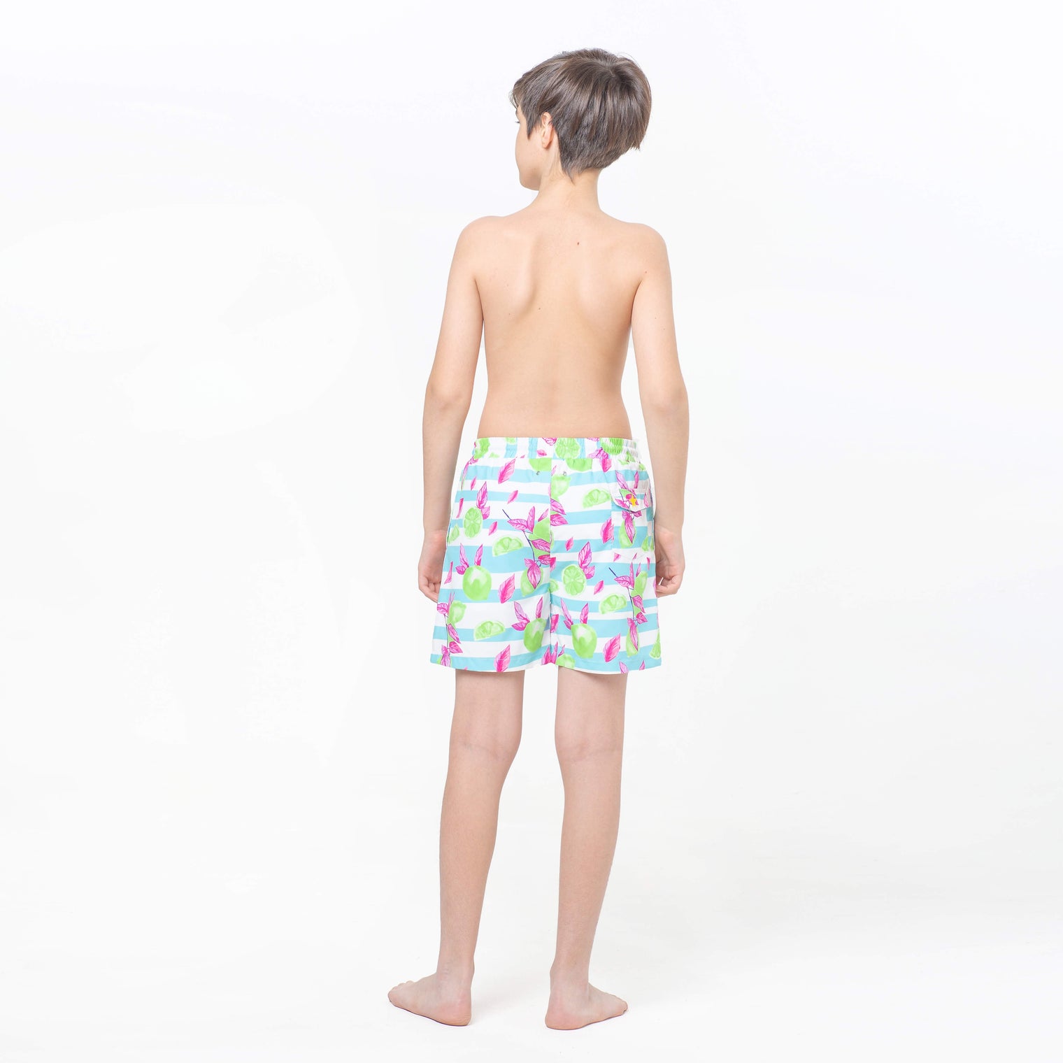 Neon Limes and Leaves Fun in the Sun Shorts