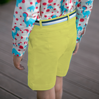 Autum Breeze Shorts-Yellow