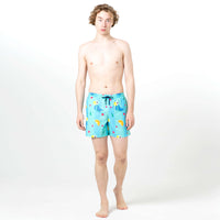 Parrots and Tropical Fruits Fun in the Sun Shorts