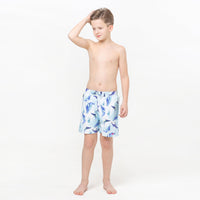 Navy and White Stripes, Serene Whales Reversible Flipout Shorts