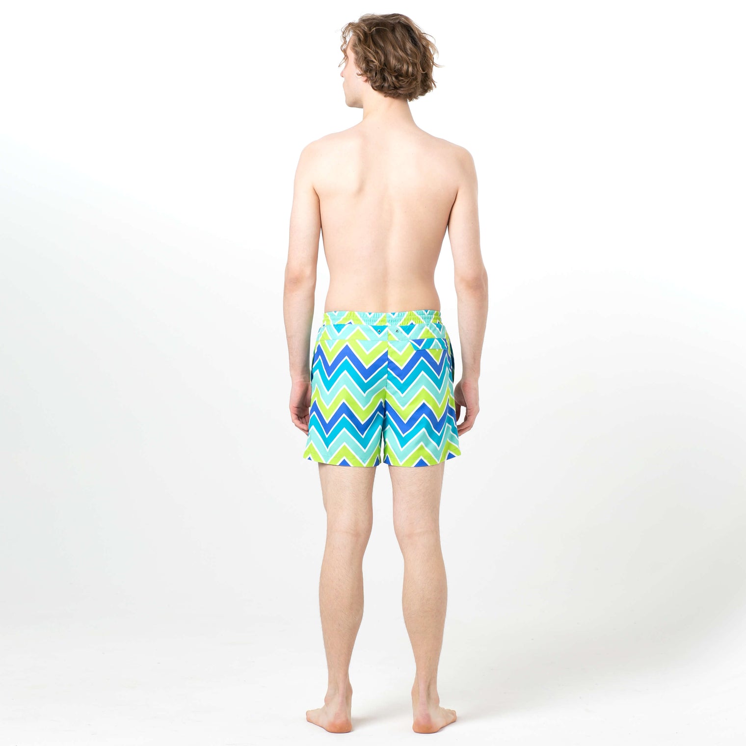 Yellow and Blue Zig Zags Fun in the Sun Shorts