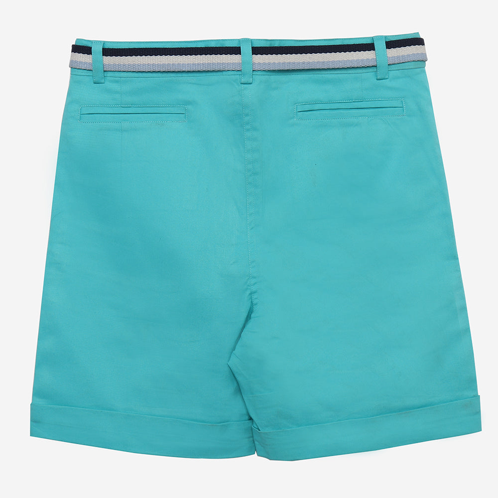 Autum Breeze Shorts-Aqua Blue