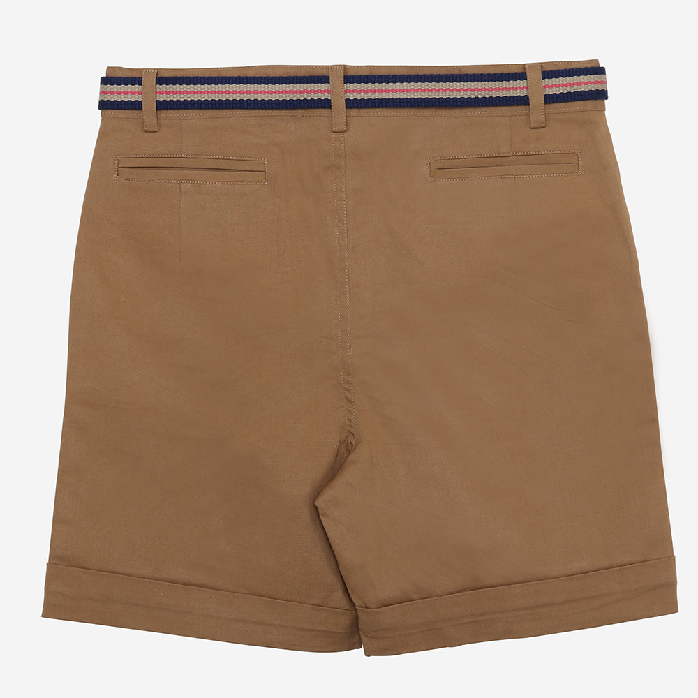 Autum Breeze Shorts-Brown Beige