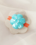 Anaario Flower Hair Ties, Light Blue hair tie for kids