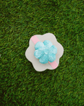 Anaario Flower Hair Ties, Light Blue hair tie for kids