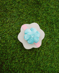 Anaario Flower Hair Ties, Light Blue hair tie for kids