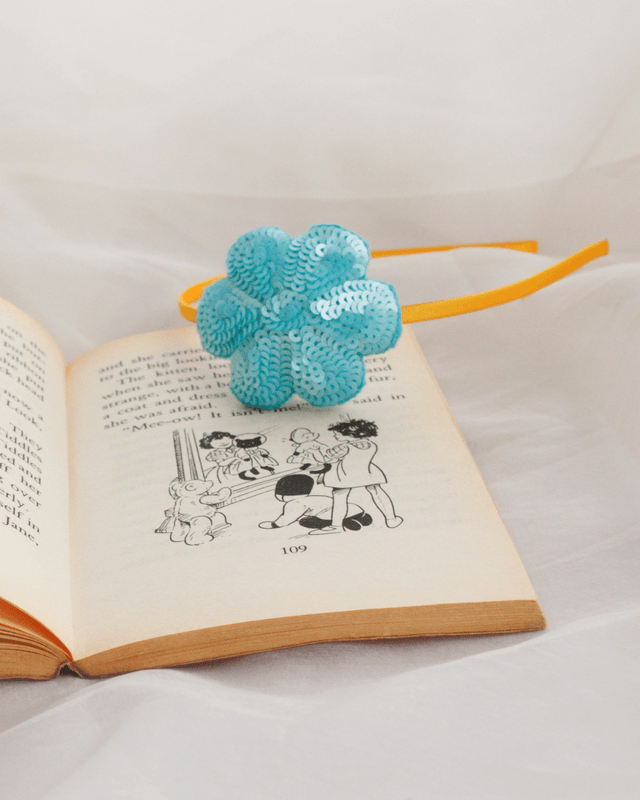 Anaario Flower Hairband, Light Blue hairband for kids