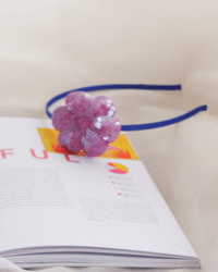Anaario Flower Hairband, Purple hairband for kids