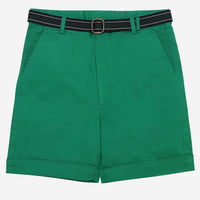 Autum Breeze Shorts-Emerald Green