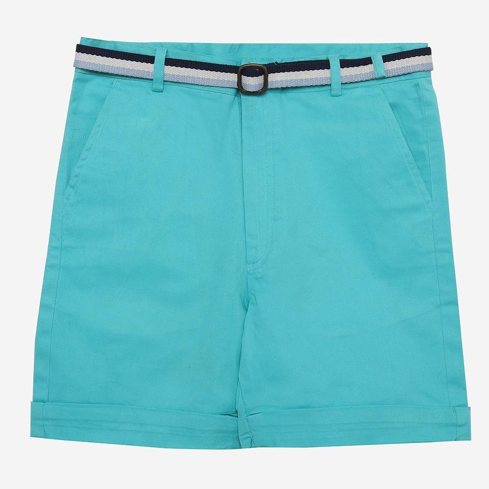 Autum Breeze Shorts-Aqua Blue