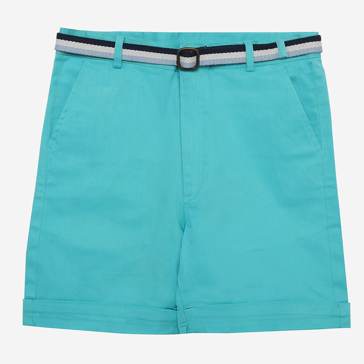 Autum Breeze Shorts-Aqua Blue