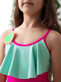 Heart Fuchsia One Piece