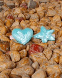 Anaario Heart-Star Clip, Light Blue hair clip for kids