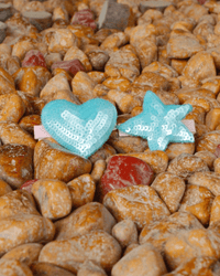 Anaario Heart-Star Clip, Light Blue hair clip for kids