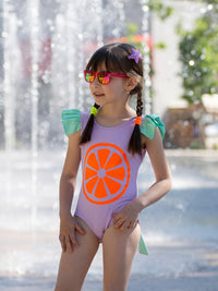 Light Purple Orange One Piece