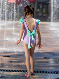 Light Purple Orange One Piece