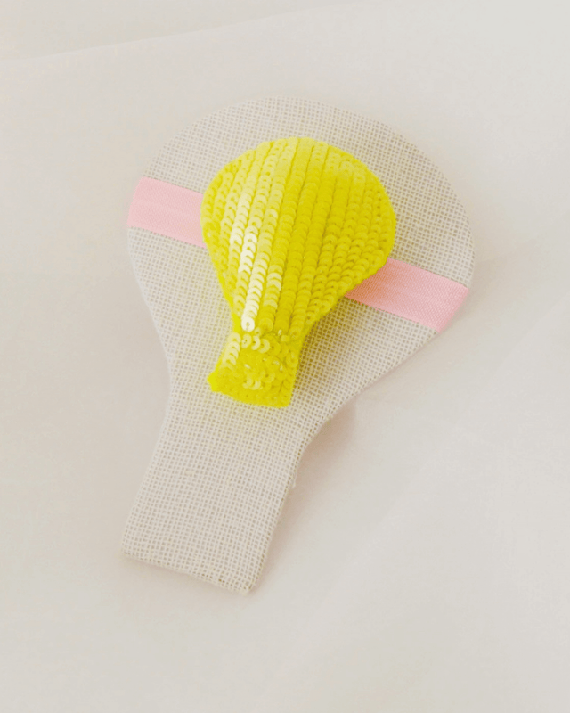Anaario Parachute Hair Ties, Yellow hair tie for kids