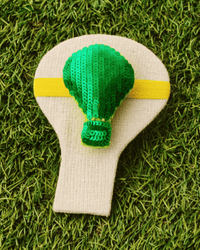 Anaario Parachute Hair Ties, Green hair tie for kids