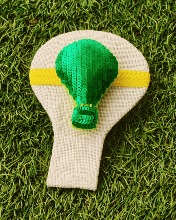 Anaario Parachute Hair Ties, Green hair tie for kids