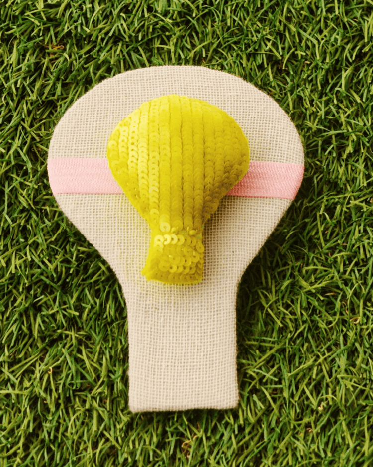 Anaario Parachute Hair Ties, Yellow hair tie for kids
