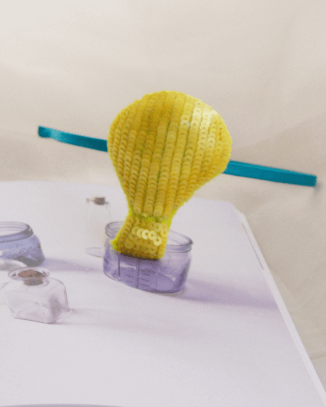Anaario Parachute Hairband, Yellow hairband for kids