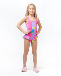 Parrots and Tropical Fruits Caribbean Dream Maillots
