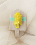 Anaario Popsicle Hair Ties, Yellow hair tie for kids