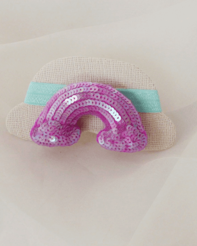 Anaario Rainbow Hair Ties, Purple hair tie for kids