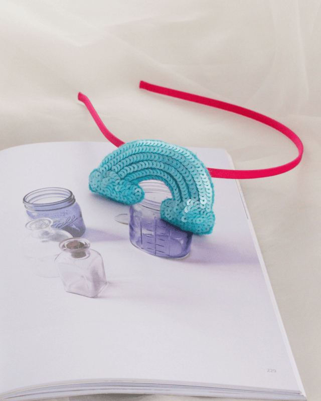 Anaario Rainbow Hairband, Light Blue hairband for kids