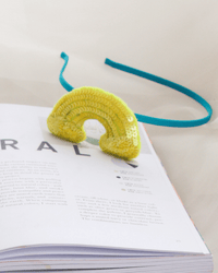 Anaario Rainbow Hairband, Yellow hairband for kids
