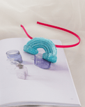 Anaario Rainbow Hairband, Light Blue hairband for kids