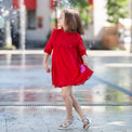 Anaario Teal Clouds Dress, dress for kids