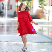 Anaario Teal Clouds Dress, dress for kids