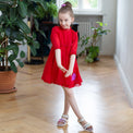 Anaario Teal Clouds Dress, dress for kids