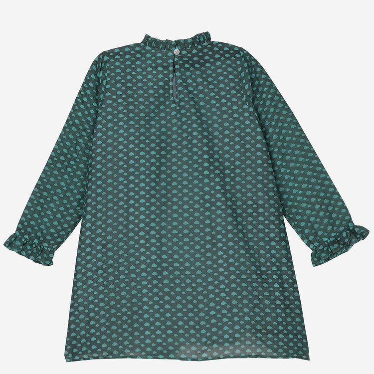 Girl wearing Anaario Teal Clouds Dress